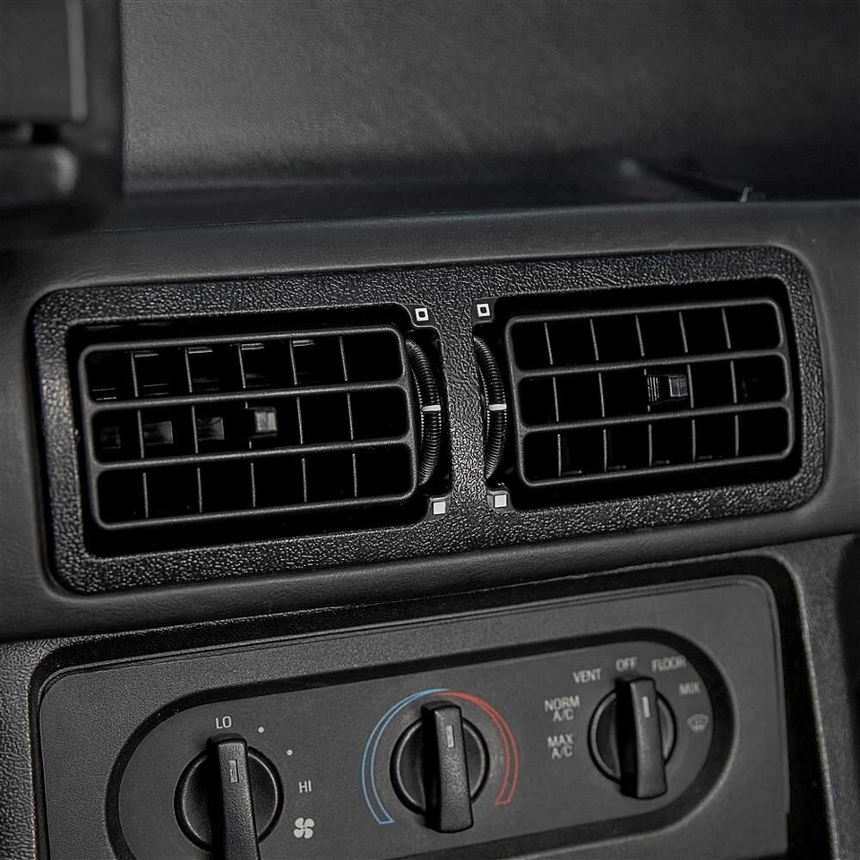 Ford Mustang 1987-1993 kit de registro de ventilación de aire acondicionado Black Street Outlaw ¡venta! Foto 4 de 4