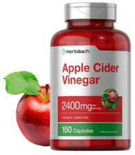 Apple Cider Vinegar Capsules | 2400mg | 150 Count | Non-GMO | by Horbaach