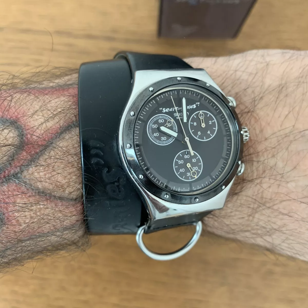 Vintage VIVIENNE WESTWOOD Seditionaries Bondage SWATCH Irony Watch Swiss Made