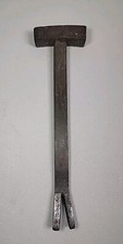 RARA BARRA DE PALANCA DE MARTILLOS ANTIGUA DE 9" MOLINOS Y HOBBS FORJADOS A MANO F.H. MARKET BOSTON H1