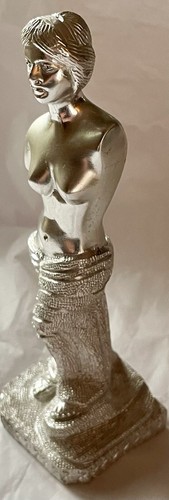 Venus De Milo Sculpture Statue Aphrodite Louvre Art Figurine 7.5” Metal Rare VTG - Picture 2 of 13