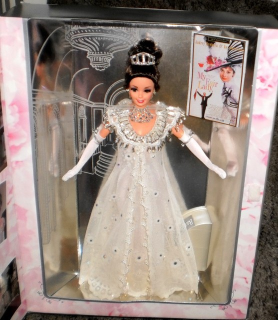 Mattel 15500 My Fair Lady Eliza Doolittle Barbie Embassy Ball 1995 White Dress for sale online