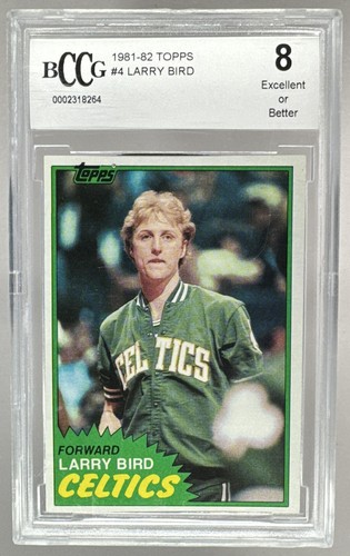 0002318264 Larry Bird 1981 Topps #4 BCCG 8