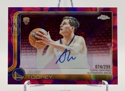 2025-26 Topps Chrome Update - Alex Toohey RC #RA-ATO Rookie Auto Magenta /299