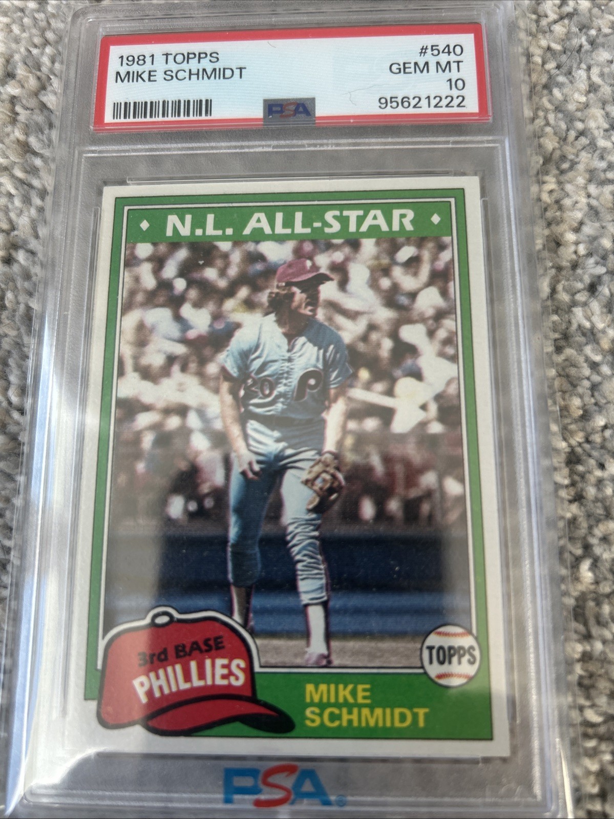 1981 Topps Mike Schmidt All-Star #540 Phillies PSA 10