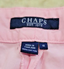 Chaps Ladies Capri Cargo Pants – Pink, Sz 10, 8 Pockets 100% Cotton Belt Loops — photo 6