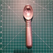 Vintage Mid-Century Farberware Ice Cream Scoop Egg Shaped Cast Aluminum