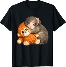 Punch The Monkey Cuddling Stuffed Animal Meme Viral Internet T-Shirt