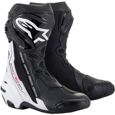 Alpinestars -  Motorradstiefel 45 - Supertech R 2021 - schwarz-weiß