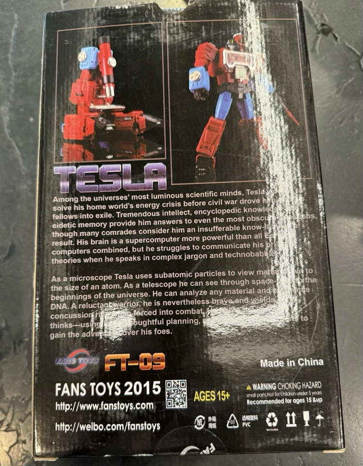 Fanstoys 2015 FT-09 TESLA / Perceptor Original Release Transformer Masterpiece - Image 2 of 4