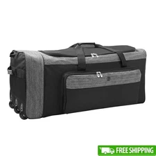 36 Inch Rolling Duffel Bag Heavy Duty Polyester Expandable Travel Storage New
