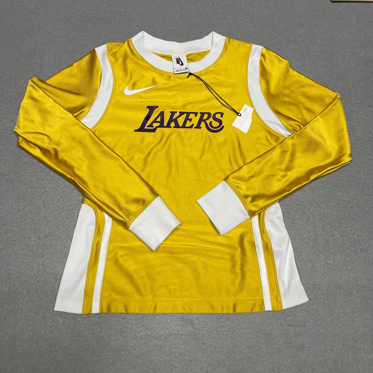 Los Angeles Lakers Sweatshirt Womens Medium Yellow Nike x Ambush 