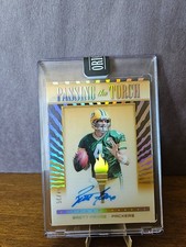 2022 Panini Clearly Donruss Passing the Torch 04/25 Brett Favre Autograph #PT-BF