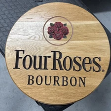Four Roses Bourbon Barrel Top Cask Whiskey Sign Man Cave Bar