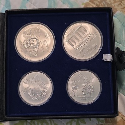 Canada 1976 Montreal Olympics Series II Uncirculated $5/$10 0.925 Set