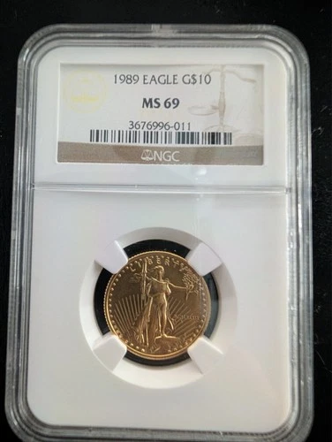 Gold 1989 Eagle $10 NGC MS 69