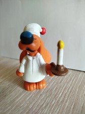 Figurine chien Boule Et Bill avec bougie PVC Vintage 