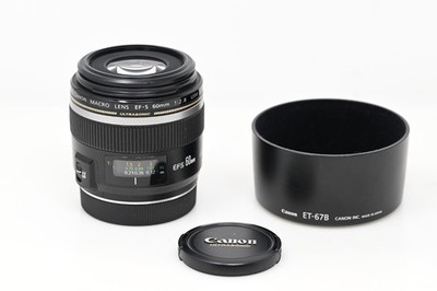 Canon EF-S 60mm f/2.8 Macro USM Lens w/ Hood #B143