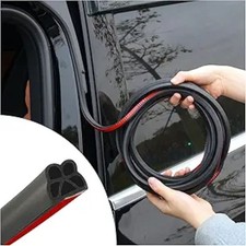 52.49Ft Car Door Weather Stripping Door Seal Strip, B-Shape Double Layer Rubber