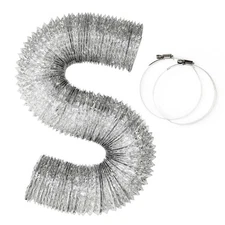 Universal Flexible Clothes Dryer Transition Duct Kit (4 Inch) 10 or 20 Foot Long