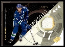 2010-11 SPX JERSEY RYAN KESLER 18/25 Ottawa Senators #95