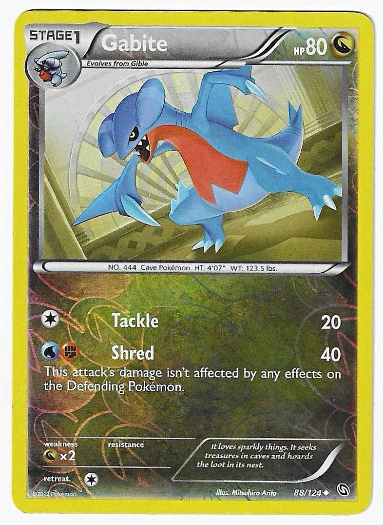 Gabite 88/124 Dragons Exalted Reverse Holo Uncommon 2012 LP
