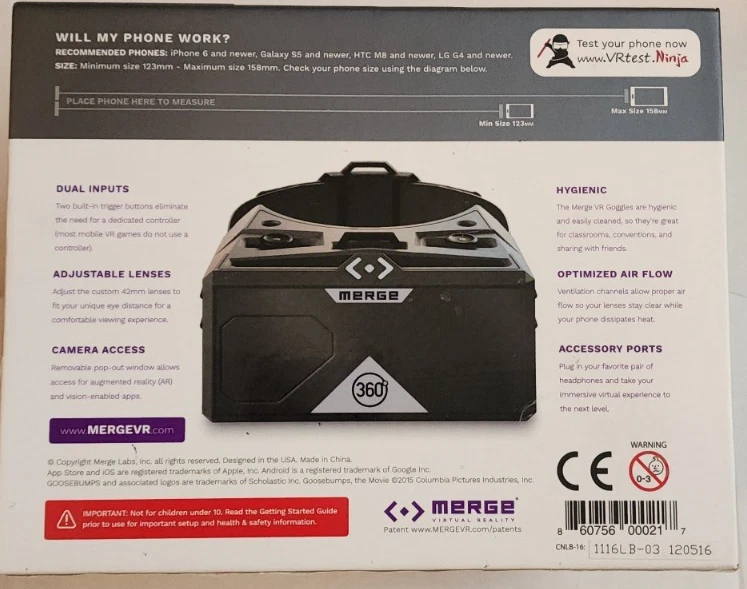 Merge VR Headset - Augmented Reality and Virtual Reality Headset, Play Education - Image 2 of 3