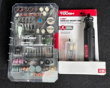 Hyper Tough Combo: 4 Volt Cordless Rotary Tool And 200 Piece Accessory Kit
