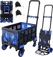multi-functional Folding Hand Truck, Utility Dolly Platform Cart with a frame