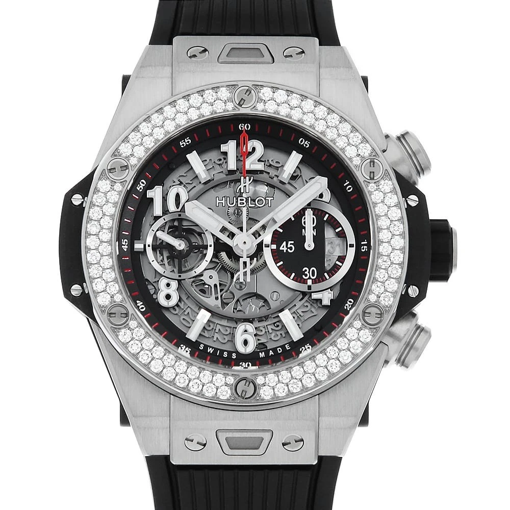 Hublot — HUBLOT Big Bang Unico Titanium Diamond 411.NX.1170.RX.1104 second hand mens