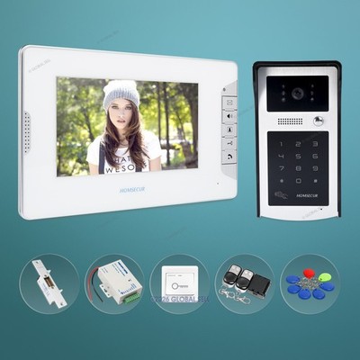 7'' Wired Video Door Entry Phone Call System with Mute Mode for Home Security