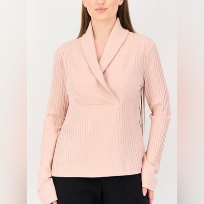 Nike Yoga Luxe Ribbed Cover-Up Sweater Women Small Pink NEW loose athletic