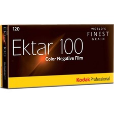 Kodak Professional Ektar Color Negative Film ISO 100, 120 Size, Propack of 5,
