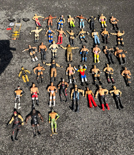 WWE Goldust Wrestling Action Figures Mixed Lot 40 with Belts & Accessories