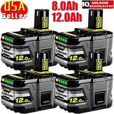 1-4PACK 12.0Ah For RYOBI P108 18V One Plus High Capacity Lithium Ion Battery NEW