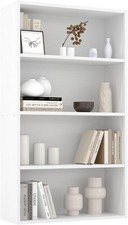 3/4/5/6 Tier Bookshelf Open Storage Shelf Adjustable Bookcase Wooden Organizer