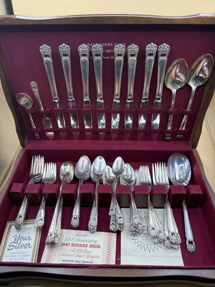 1847 Rogers Bros Set Antique US Silver-Plated Flatware for sale | eBay