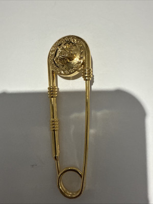 Gianni Versace Medusa Safety Pin Brooch From 2019 Fashion Week