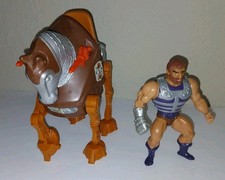 Vintage Fisto and Stridor MOTU Original  He-Man Action Figure Mattel