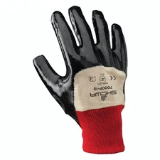 Showa 7000P Palm Coated Nitrile General Purpose Work Glove, Smooth Grip (12-PR)