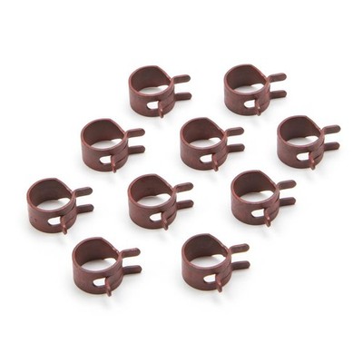 10-Pack Oregon 02-040 Hose Clamps for 1/4'' & 3/16'' Fuel Line - Durable!
