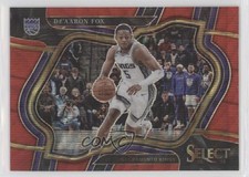 2022-23 Panini Select Courtside Red Wave Prizm De'Aaron Fox #213 0t30