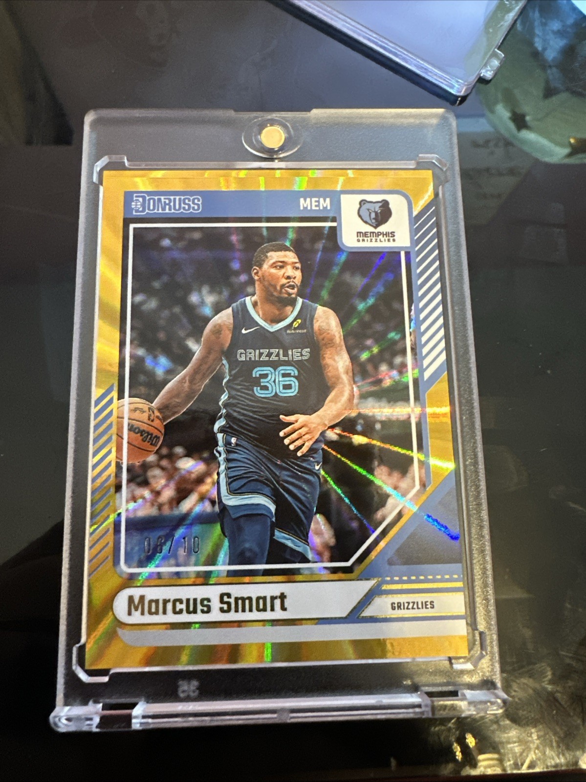 2024-25 Donruss #7 Marcus Smart Memphis Grizzlies  Gold Refractor 6/10 🔥🔥