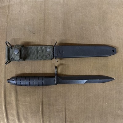 Vintage German Eickhorn Solingen Swedish Bayonet Knife + Scabbard 