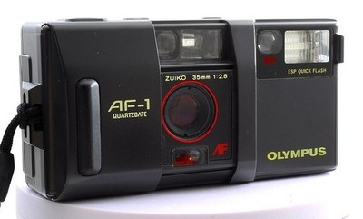 Olympus AF-1 Quartz Date Zuiko 35mm F2.8 Point Shoot Film Camera [NEAR MINT] JP