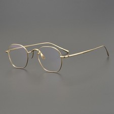 Vintage Pure Titanium Eyeglass Frames Light Optical RX Glasses 46-23-148