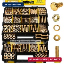 1075 Pcs Metric Bolts and Nuts Assortment Kit - Grade 8.8 M4 M5 M6 M8 M10 M12