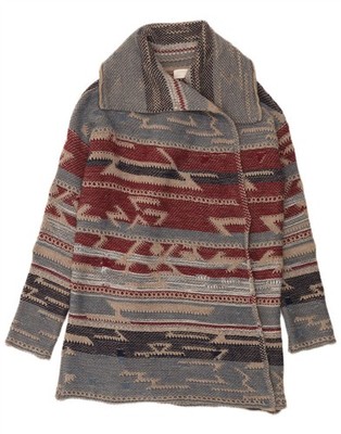 Carrera Damen Longline Strickjacke Pullover One Size Mehrfarbig Azteken FA02