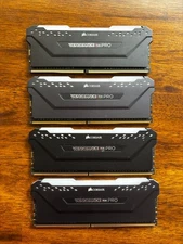 corsair vengeance rgb pro ddr4: 3 sticks 3200mhz 1 stick 3000mhz