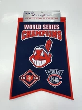 Cleveland Indians MLB World Series Champions Winning Streak Embroidered Banner!